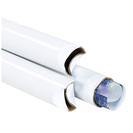 Bsc Preferred 2 x 24'' White Crimped End Tubes, 50PK BUY00014703
